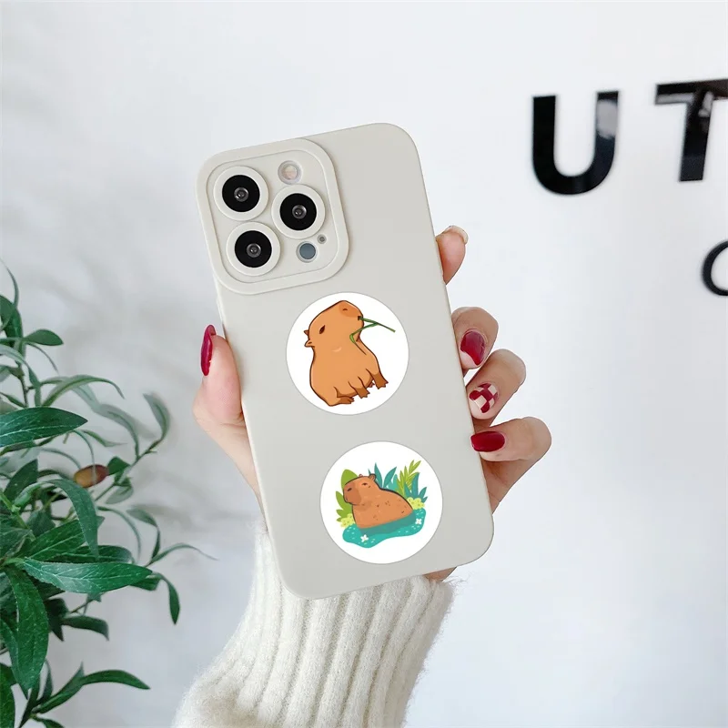 500PCS Kawaii Capybara Papier Aufkleber DIY Farbige Dekoration Telefon Laptop Gepäck Skateboard Graffiti Aufkleber