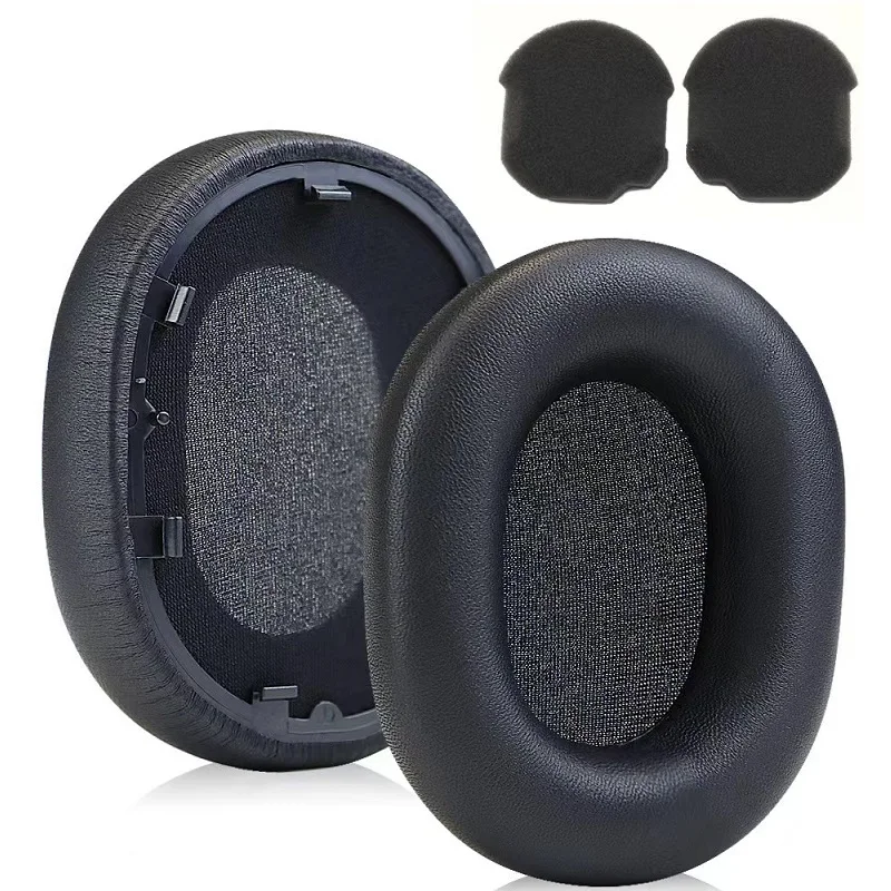 Almohadillas de piel de oveja auténtica para auriculares Sony WH-1000XM5, reemplazo de almohadillas para las orejas, funda protectora para la diadema