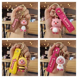 Loopy Cartoon Keychain Cute Beaver Penguin Pendant Kawaii Cosplay Creativity Gift Toy Anime Accessories