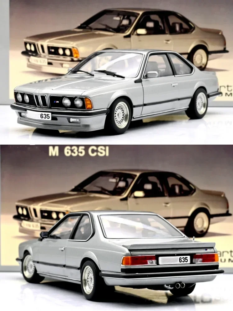 

Autoart 1:18 M 635 CSI E24 Siver Simulation Limited Edition All Open Alloy Metal Static Car Model Toy Gift