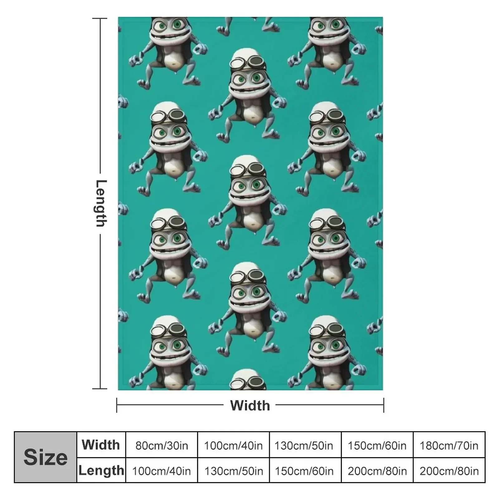 Crazy Frog . Throw Blanket Decorative Sofas Soft Plush Plaid Plaid Blankets