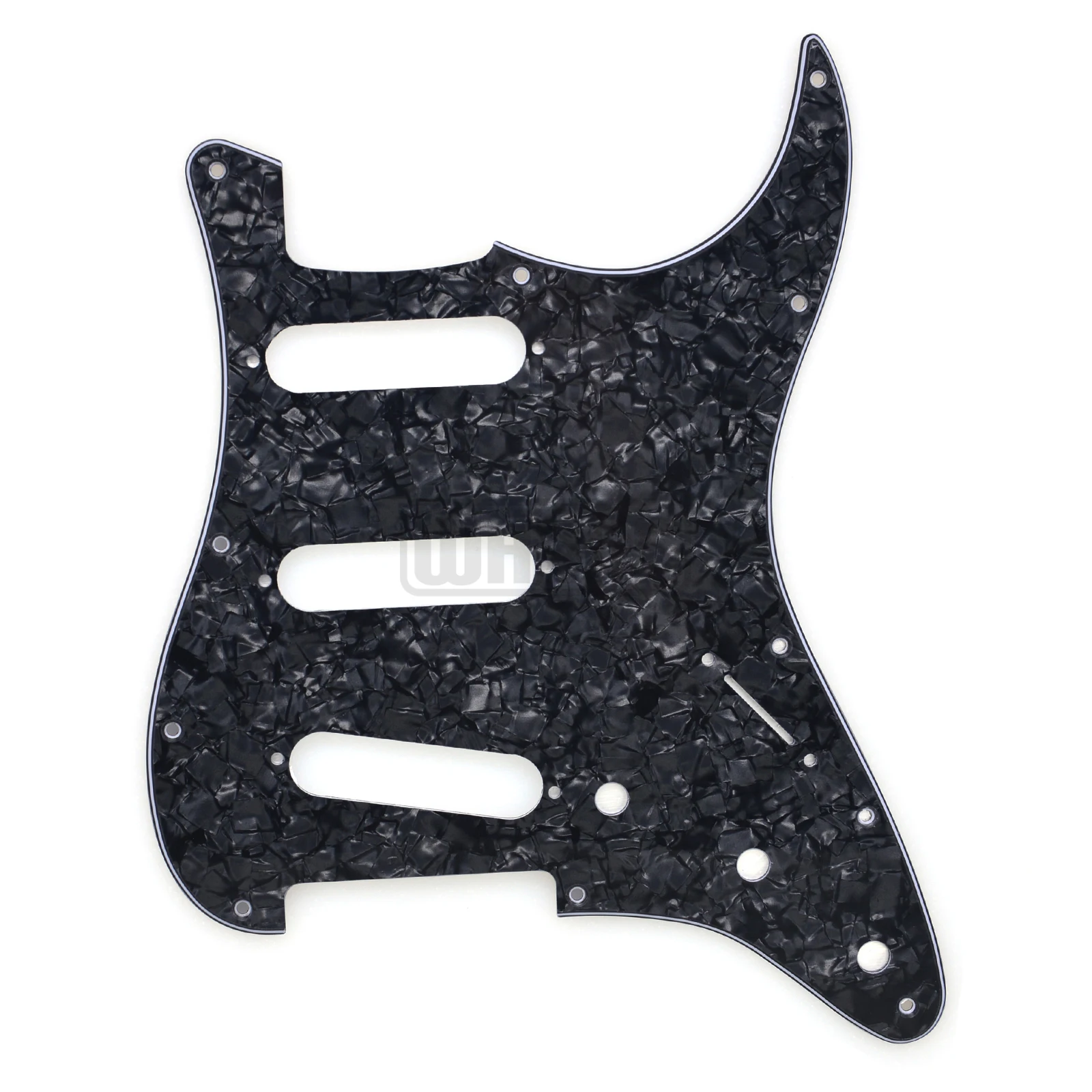 1 Pcs 11 Holes with Screws SSS Guitar Pickguard for FD ST Guitar 3Ply view 3