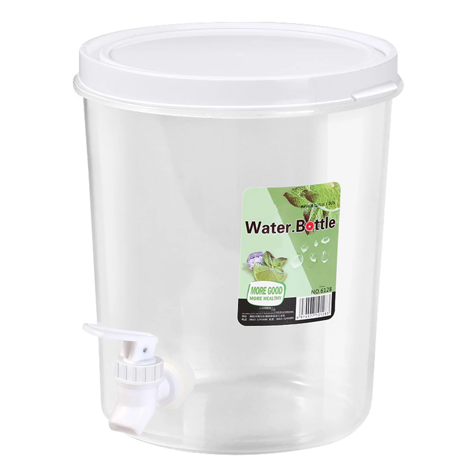 3.5L/5L Large Water Dispenser with Faucet Cold Water Bucket Fridge Beverage Drink Dispenser Plastic Fruit Juice Container