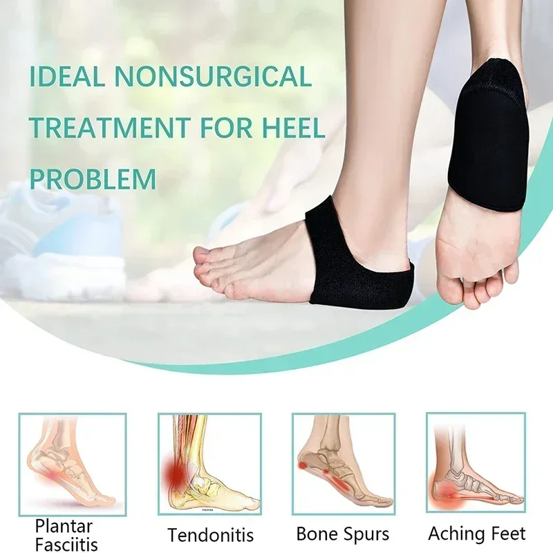 1 пара чашек для пяток от подошвенного фасциита, защита от боли в пятках, подушечки для пяток, поддержка боли, пяточная шпора, потрескавшиеся для подушки