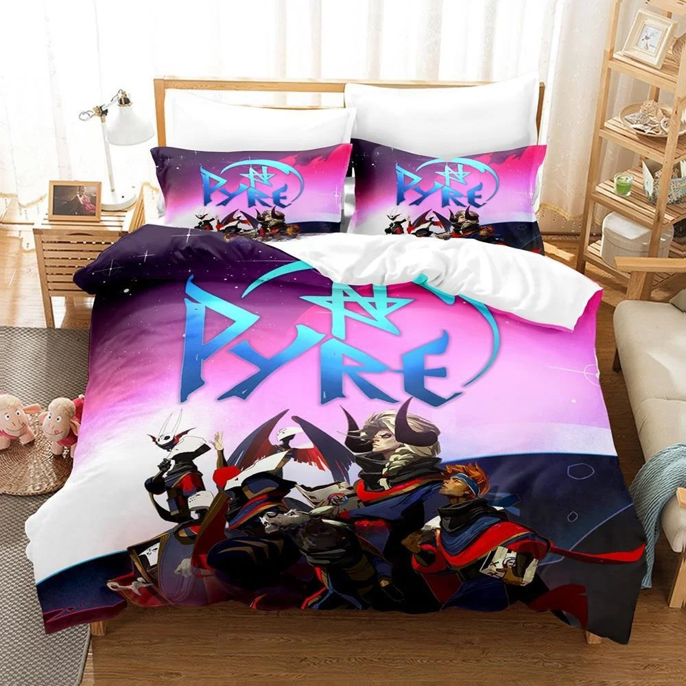 

3d Print Anime Game Pyre Bedding Set Duvet Cover Comforter Bed Set Quilt Cover Pillowcase King Queen Twin Size Boys Girl Adult