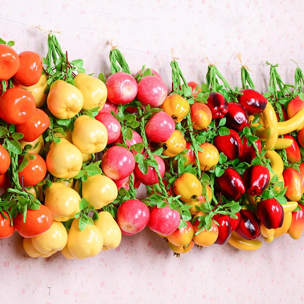 1pc Plastic Fruit DIY Decoration Plants Wall Decor Artificial Vegetables Artificial Fruit Fake Vegetables