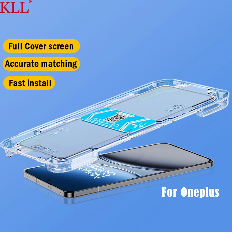 Protecteur d'écran pour OnePlus Nord 4 3 2T N30 SE N100 N200 N300 Ace 3V 2V Pro, couverture complète en verre trempé avec installation en un clic