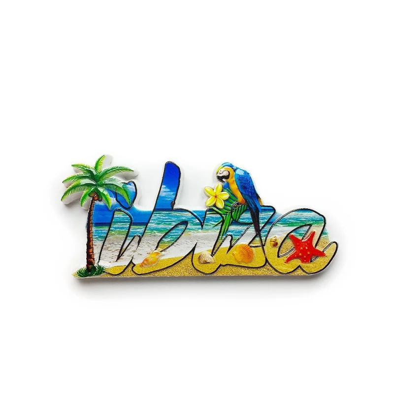 

Libya Travel Souvenir Crafts Holiday Creative Letter 3D Decoration 3d Painted Refrigerator Magnet Gift