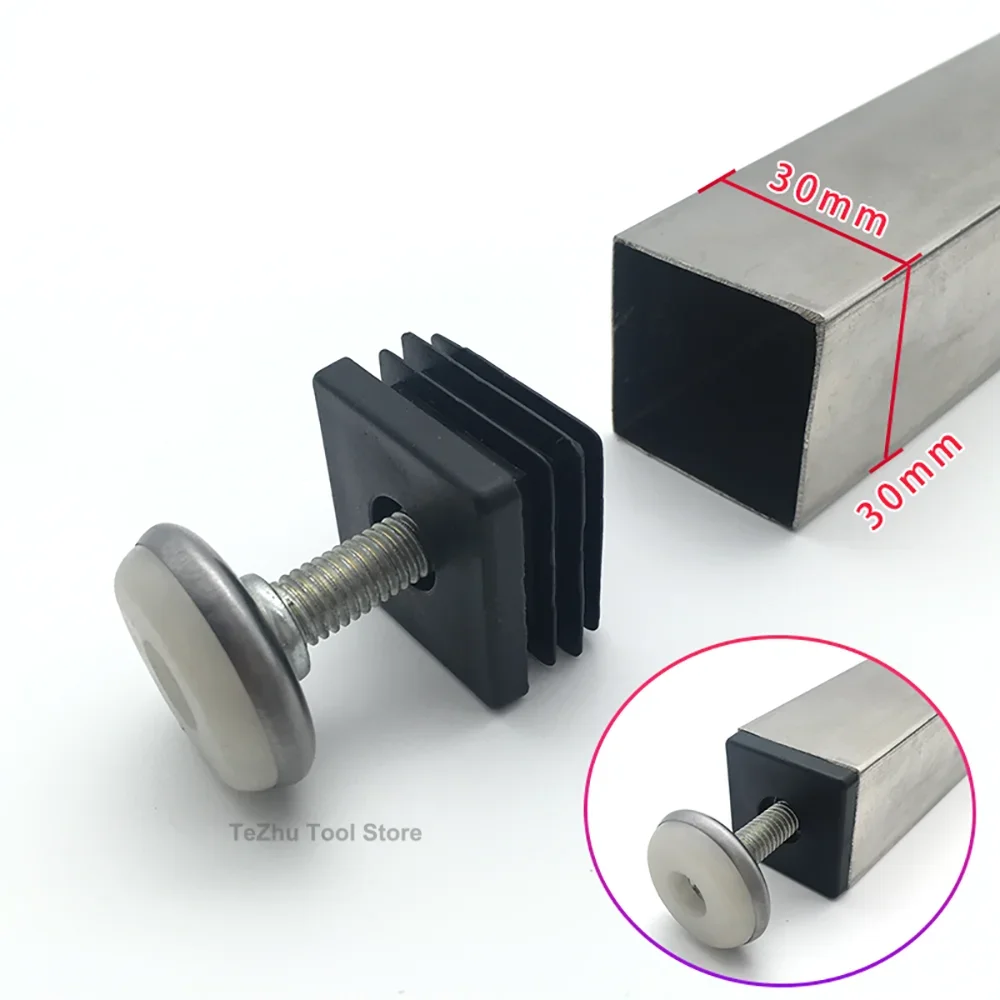 

1PCS M6 M8 M10 Adjustable Leveling Chair Leg Feet Screw-in Base Nut Plug Furniture Mat Table Floor Protector Anti-slip Pad