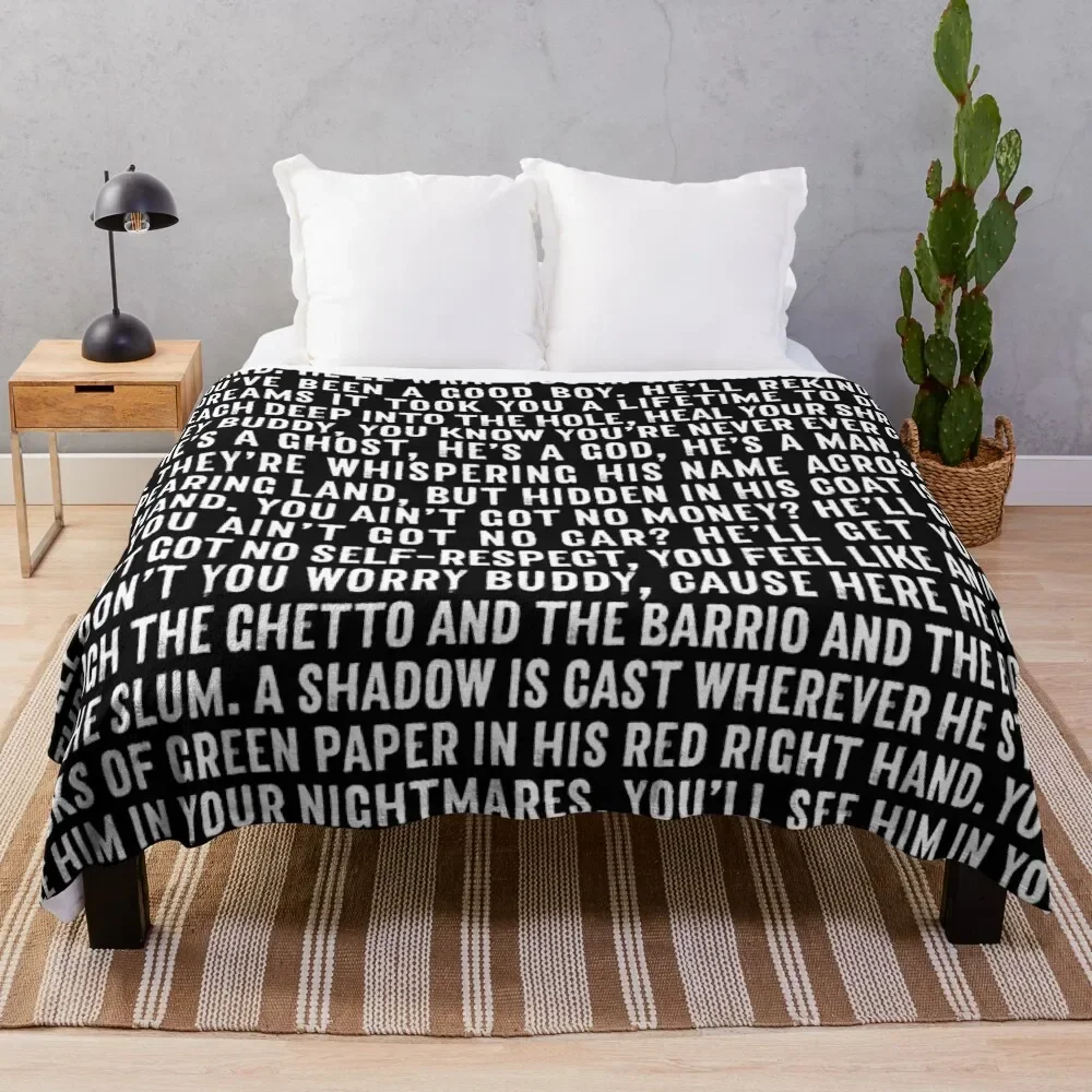 Red Right Hand - Nick Cave & The Bad Seeds (lyrics) Throw Blanket Stylish Decor Blanket Gift for Friends Roommate