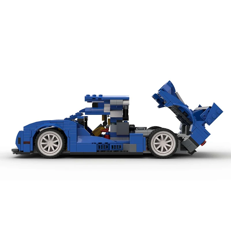 MOC الكلاسيكية النموذج سباق سرعة بطل السيارات الكلاسيكية نموذج سباق لعب الأطفال هدية عيد الميلاد التكنولوجيا اللبنات