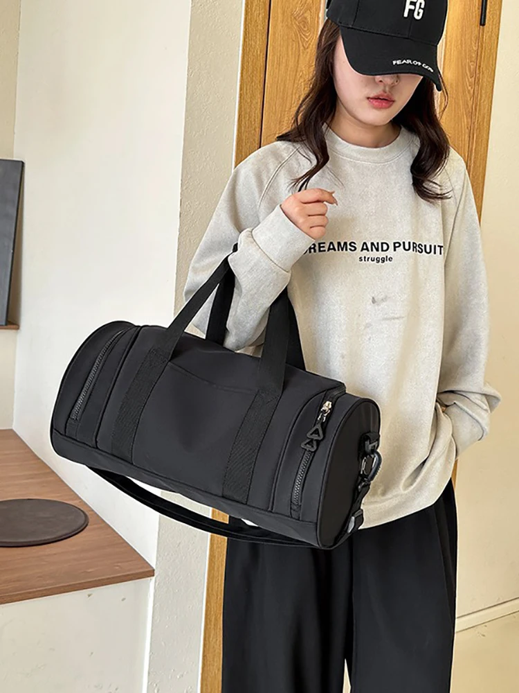 Women\'S Gym Fitness Bag Fashion Yoga Travel Swim Ultralight Handbag Outdoor Duffle Sac De Sports Shoulder Weekend Tote Wash Bag