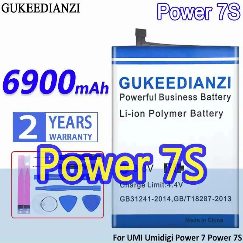 

Reliable Replacement For Umi Umidigi Power 7 Power 7S Power7 Power7S 6900mAh Mobile Phone Battery Fast Charging