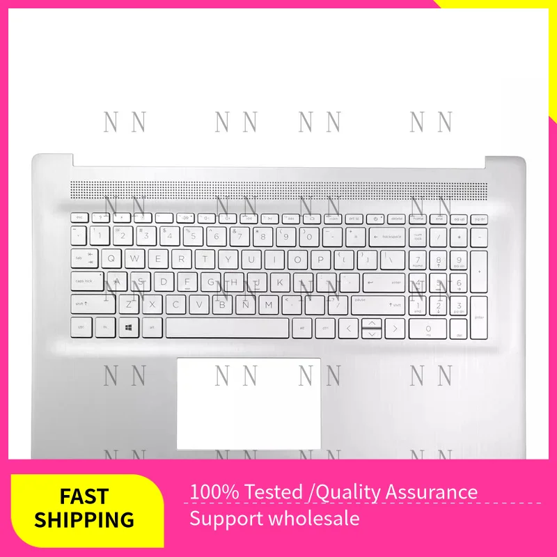 

YUZG новая клавиатура для HP 17-CN 17-CP 17T-CN с упором для рук без подсветки M50458-001 серебристая