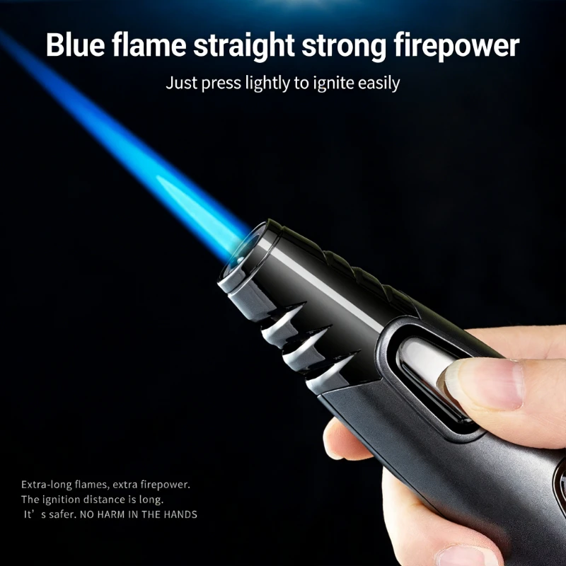 

Креативная зажигалка для сигар | Многоразовая бутановая зажигалка-горелка для курения, приготовления пищи на гриле и розжига на открытом воздухе, крутой подарок-гаджет для мужчин