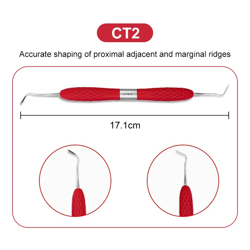 VV Dental 7pcs Double-Head Silicone Resin Filler Spatulas Aesthetic Restoration Resin Filler Restoration Instrument Dentist Tool