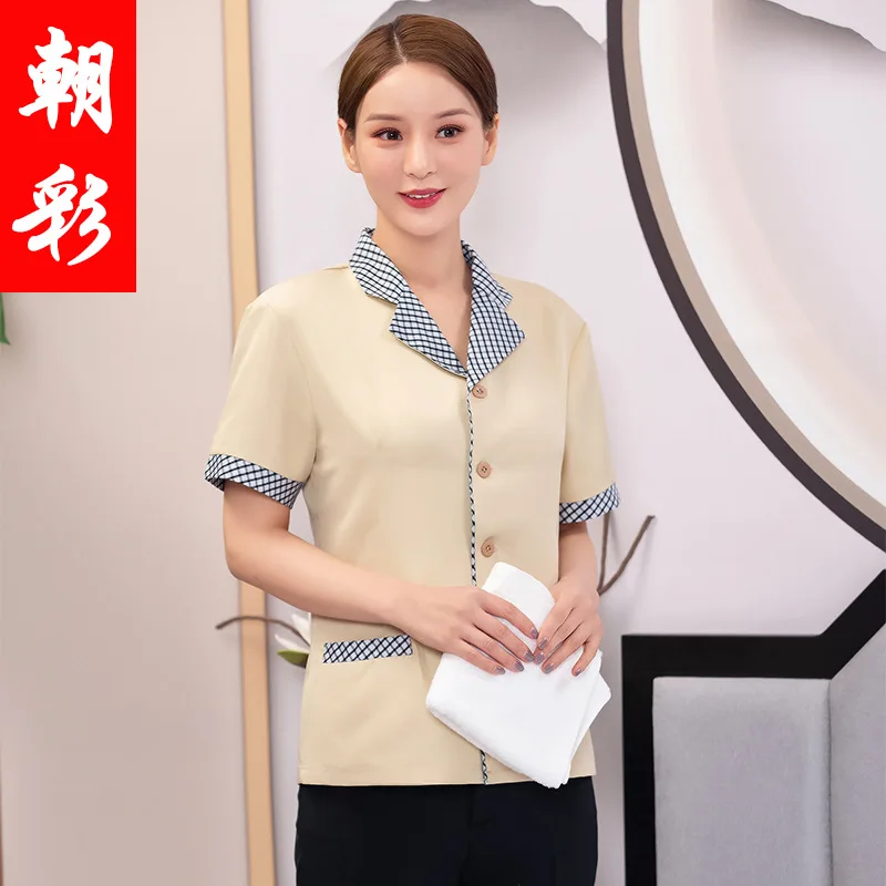 

Service Uniform Short Property Hotel Cleaner Clothing Cleaning Aunt Long Sleeve Spring and Summer Wear Ov