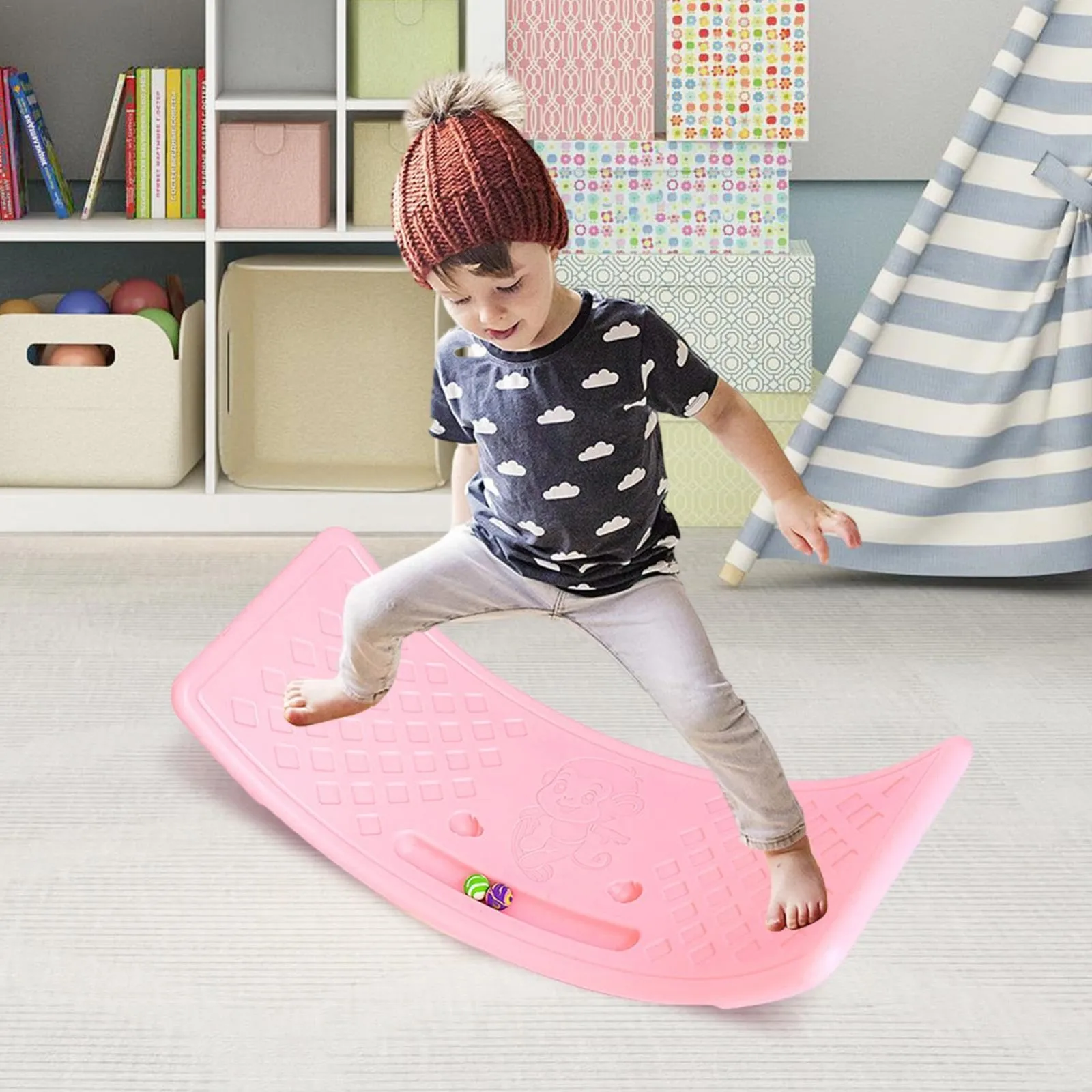 Balance Board - Wobble Board - Balance Board Kids - Sensory Training Balance Seesaw Balance Training Equipment For Boys, Girls