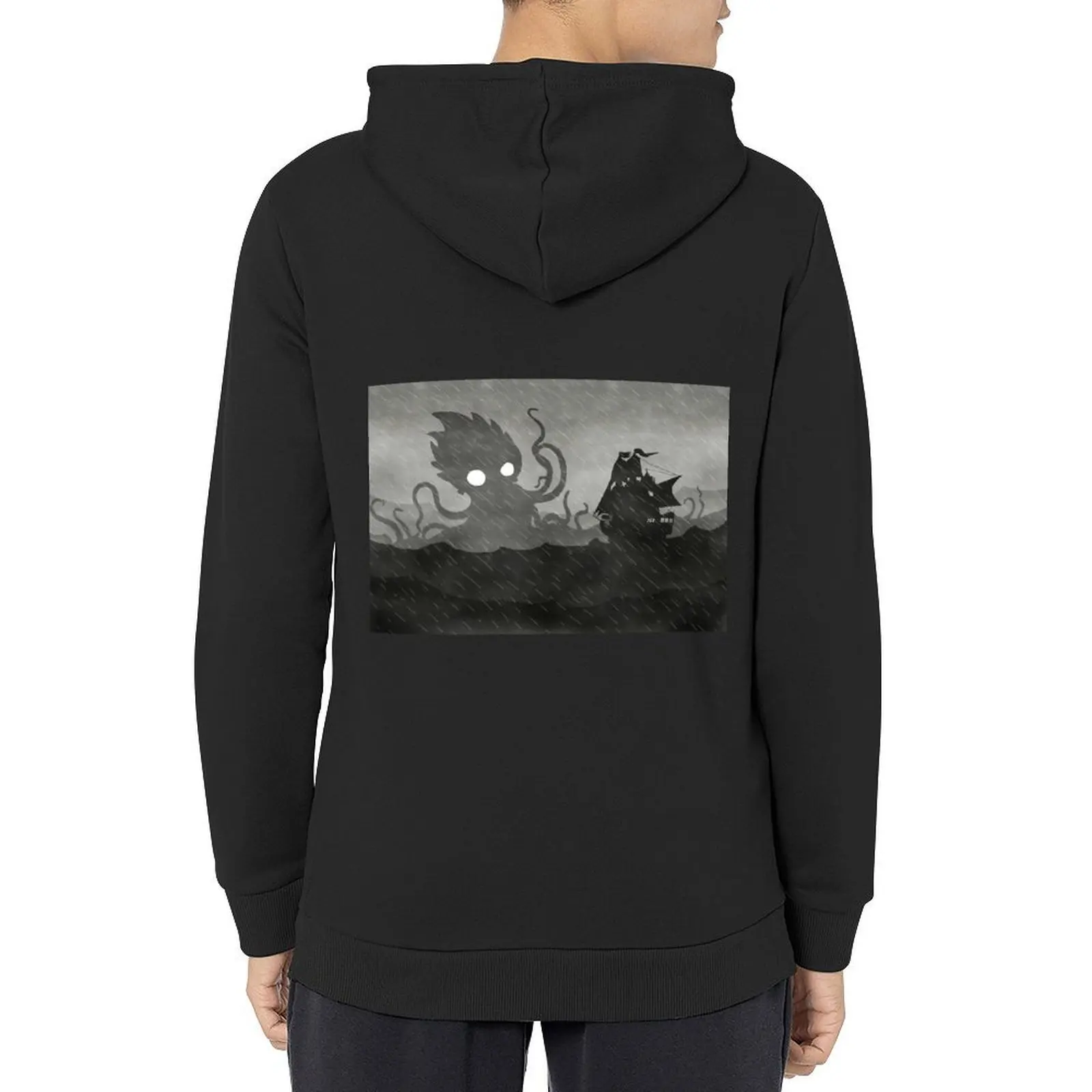 

Rainy Ship & Kraken Hoodie mens designer clothes fashion men men wear korean clothes hoodies for men
