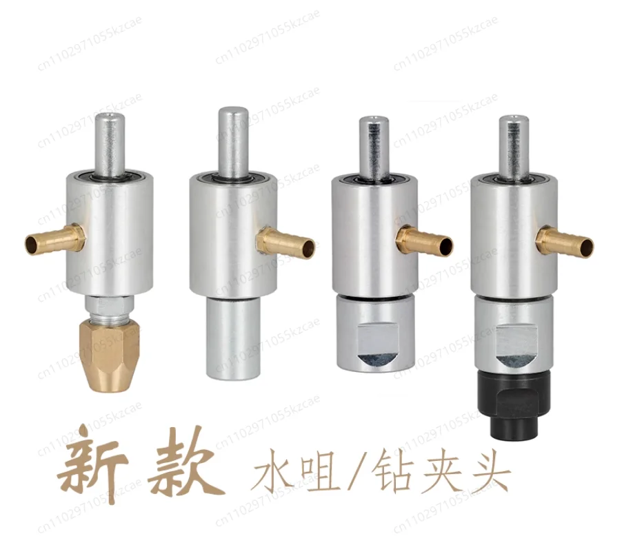 Professional Glass Drilling Bench Press with Water Cooling | Rotary Joint Nozzle & Glass Drill Bits (Straight/Taper Shank)