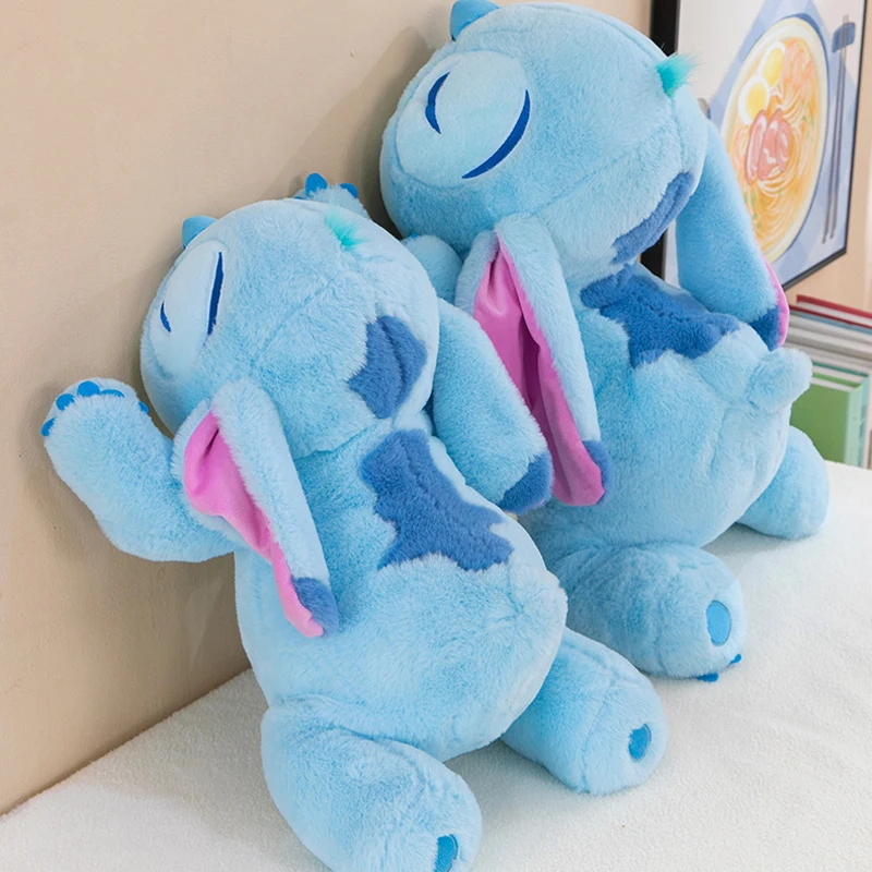 Stitch Disney Plush Doll Anime Lilo & Stitch Child Toy Squint Your Eyes While Lying Down Cartoon Pillow Ornaments Birthday Gift