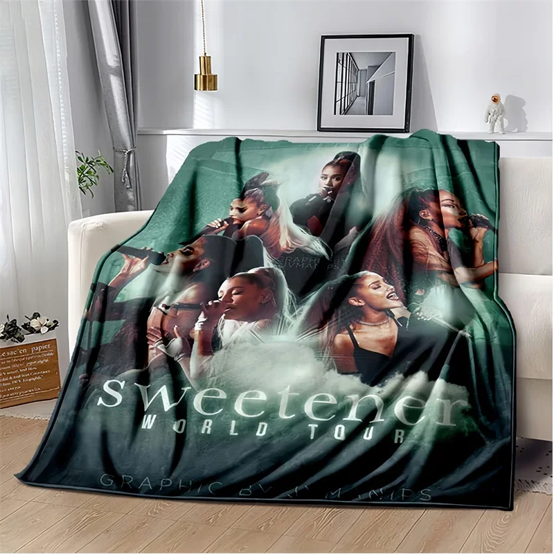 Ariana Grande Poster Blanket, Lightweight Warm Sofa Bed Office Car Knee Blankets