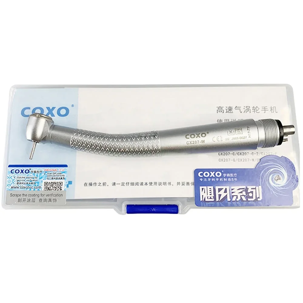 

COXO CX207-W Den tal Push Button Air Turbine Handpiece Den tal High Speed Handpieces Coxo High Speed Handpiece den tistry Toold