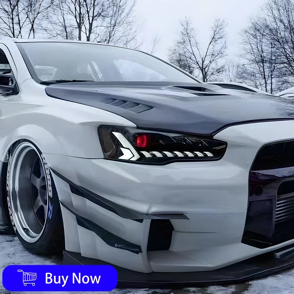

For Mitsubishi Lancer 2008-2017 Auto Headlights Assembly Upgrade High Quality Dynamic Projector Lens LED Tool Car Accessories