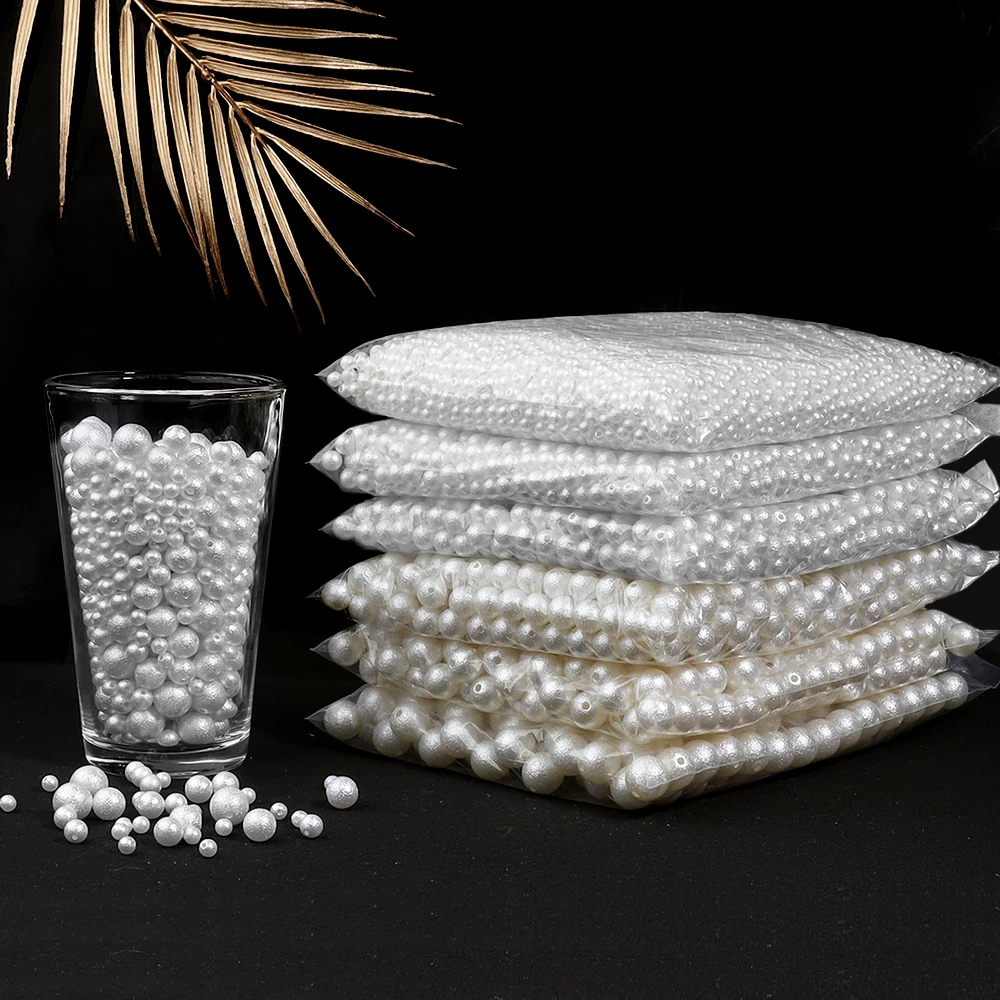 50-300pcs/lot ABS Frosted Pearl Round Imitation Pearl Spacer Beads for DIY Necklace Bracelet Beaded Jewelry Making Supplies