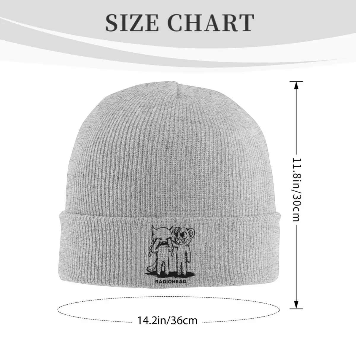 Radiohead Rock Hats Autumn Winter Skullies Beanies New Cap Unisex Acrylic Skullcap