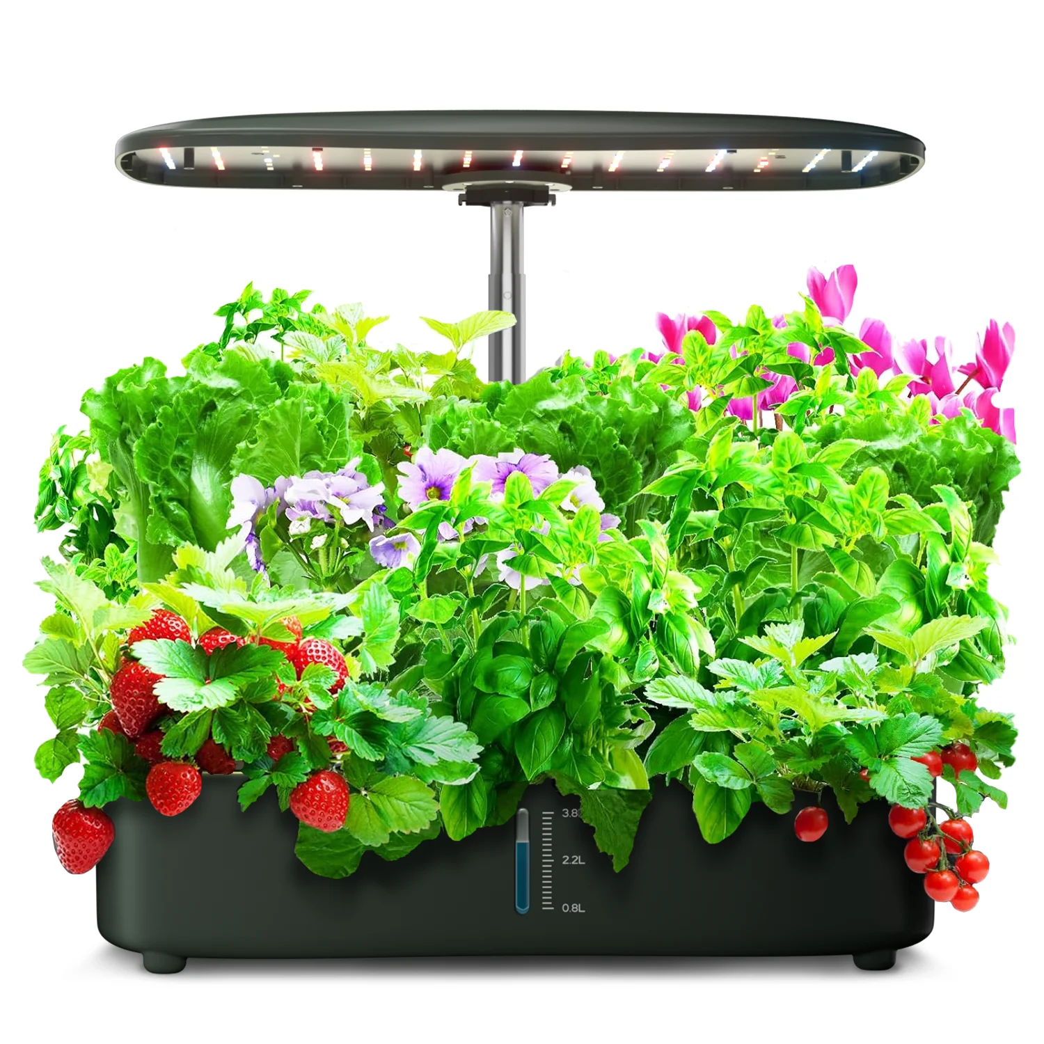 Hydroponic with Automatic Water Pump Ultimate 12-Pod Indoor Garden 24W LED Smart Touch
