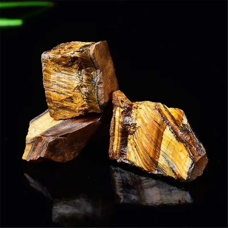 1000g Natürlicher Tigerauge-Stein, Mineralien-Exemplar, Rohmineral, unregelmäßiger Stein, für Aquarien, lose, dekorativ – Detail 1