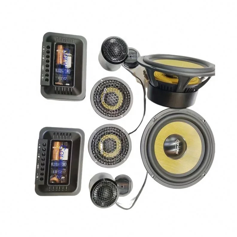 مكبرات صوت كاملة المدى 6.5 بوصة 200 وات 3 اتجاهات لمكونات السيارة مكبر صوت للسيارة
