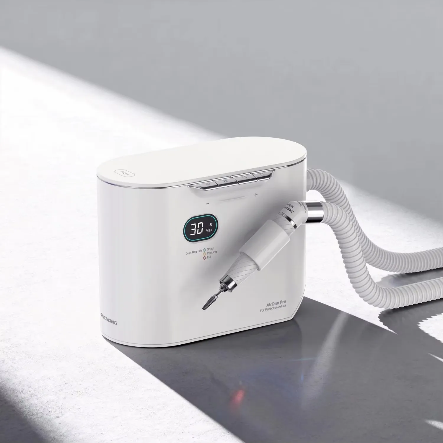 

Профессиональный пылесборник для маникюра Daichong Airone Pro: мощный, тихий, с высокой силой всасывания для салонов красоты и педикюра