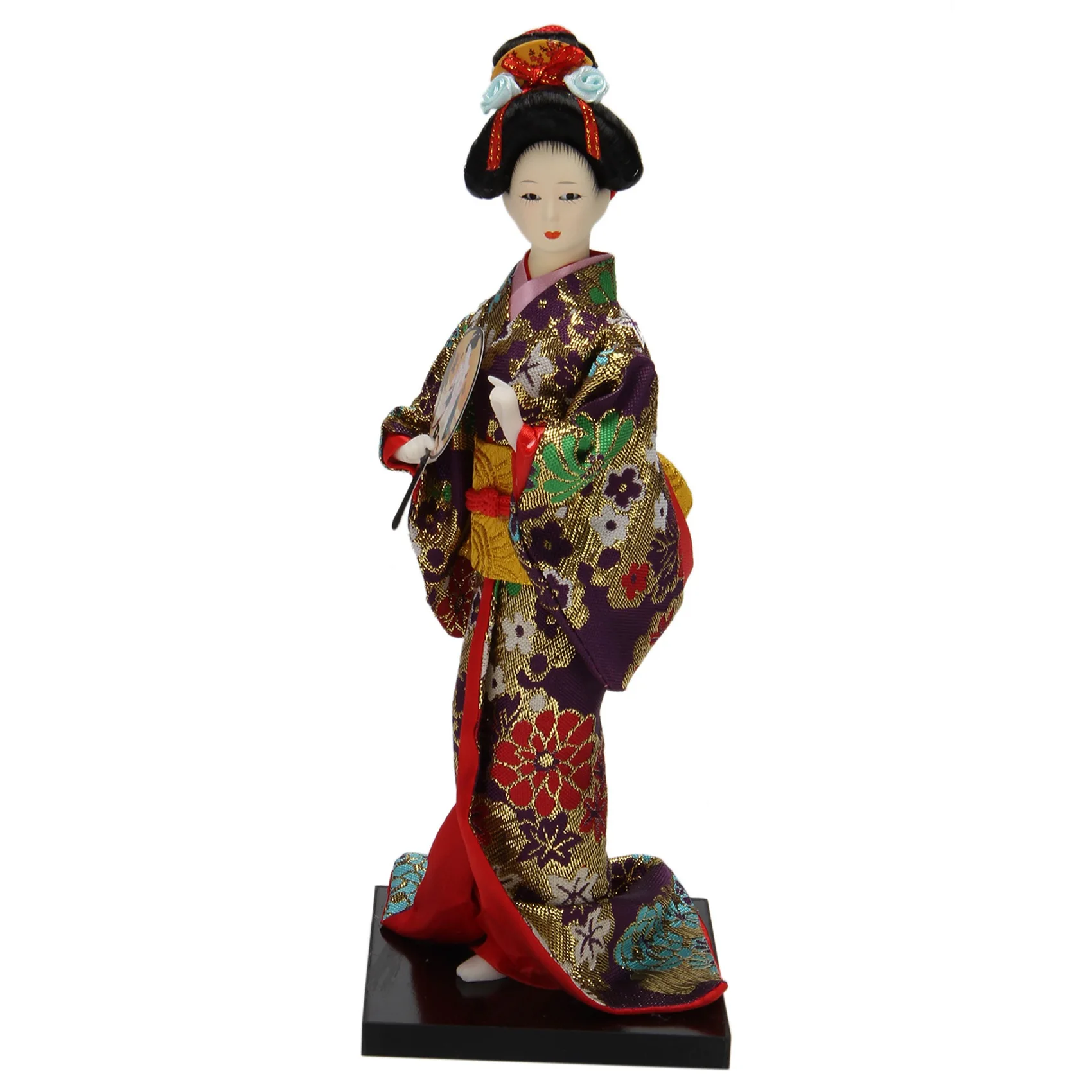 Japanese Folk Geisha Dolls Kimono Dolls Handmade Silk Folk Crafts Statue Decor Hobbies Display Ornaments Collection A28