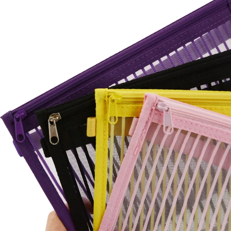 Fromthenon Custom Note-Unter System Discbound Notebook Lagerung Pouch H Planer Pilz Loch Zipper Tasche Büro Schreibwaren