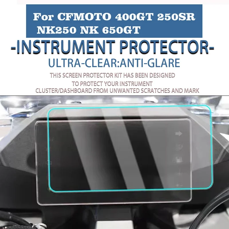 For CFMOTO 400GT, 250SR, NK250, NK, 650GT Motorcycle Display Screen Protective Instrument Film