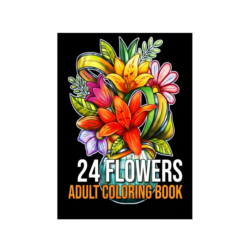 New Hot Selling A4 Flower Coloring Book, Factory Wholesale Thickened Drawing Notebook