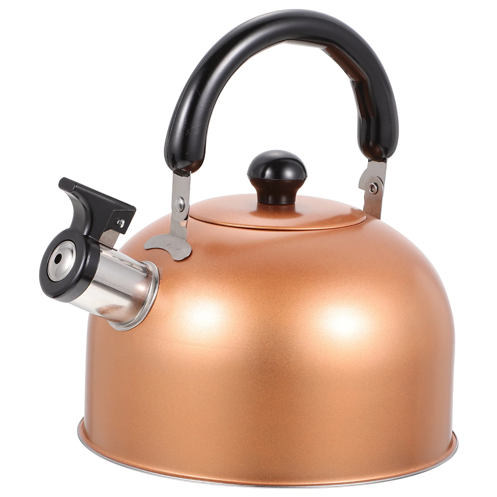 

Stove Top Kettle 2L Golden Stainless Steel Boiling Water Kitchen Gadget Large Capacity Travel Teapot Sounding