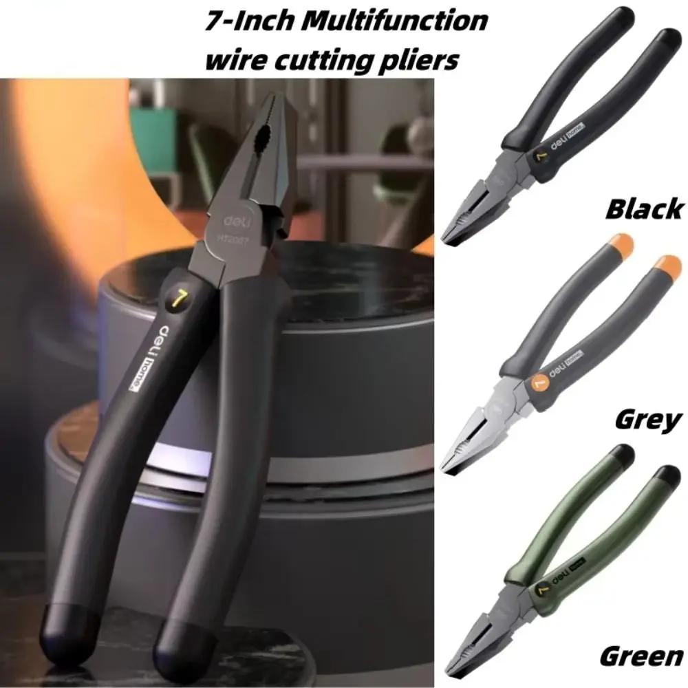 Portable Non-slip Wire Cutters Durable Special Cable Wire Pliers 7'' Multifunctional Wire Stripper Hand Tools
