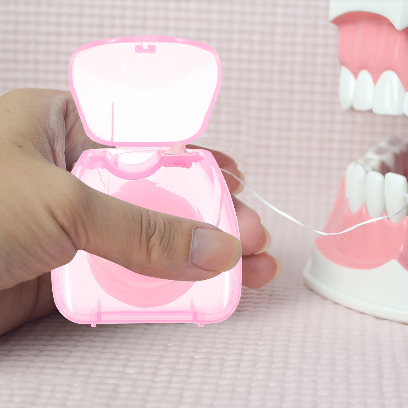 

3pcs 50M Dental Floss Picks Micro Wax Thin Polyester Interdental Cleaner For Plaque Removal Mint Oral Hygiene Portable Teeth