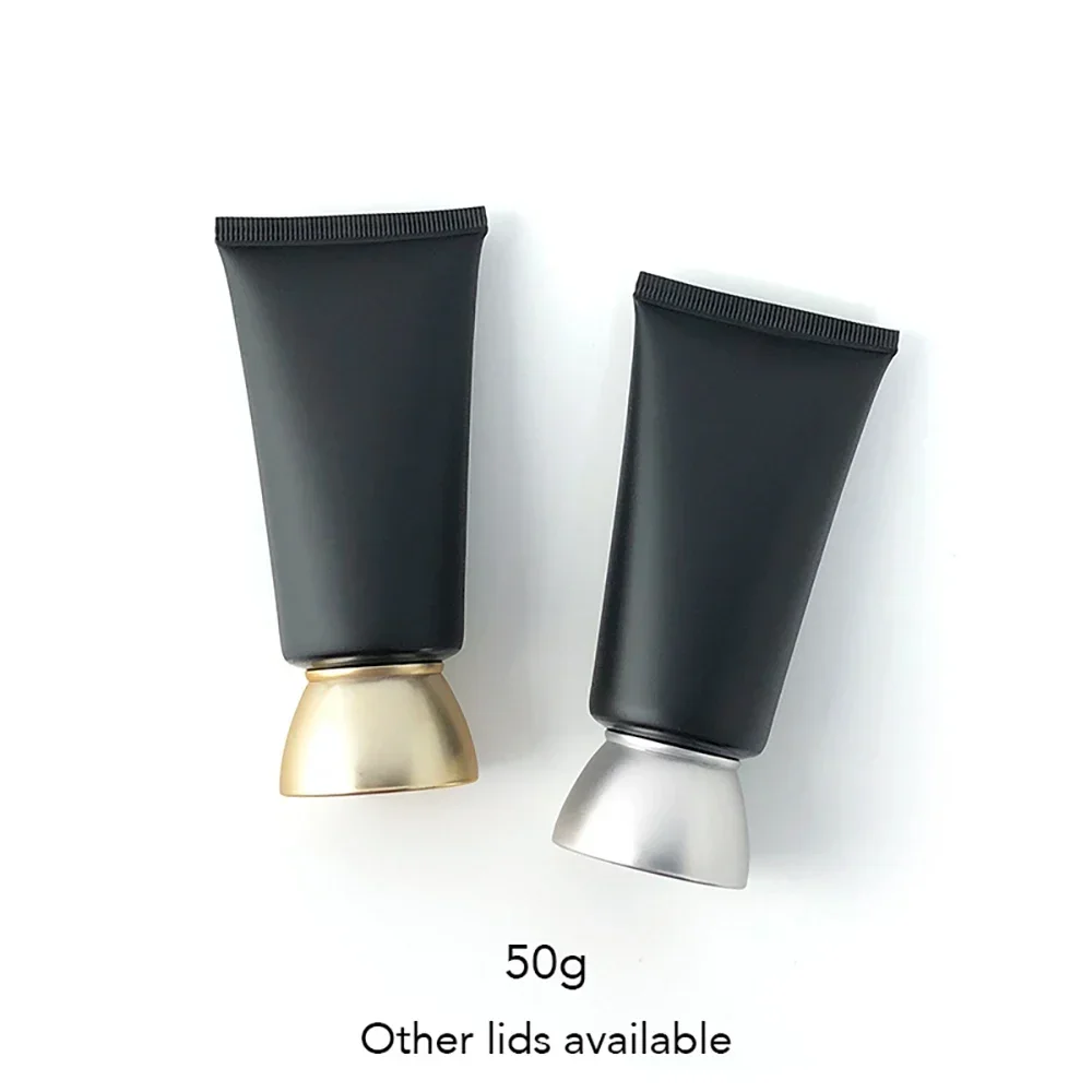 50 ml 50 g mattschwarze weiche Tube Hautpflegecreme Körperlotion nachfüllbare Quetschflasche leerer Kosmetikbehälter