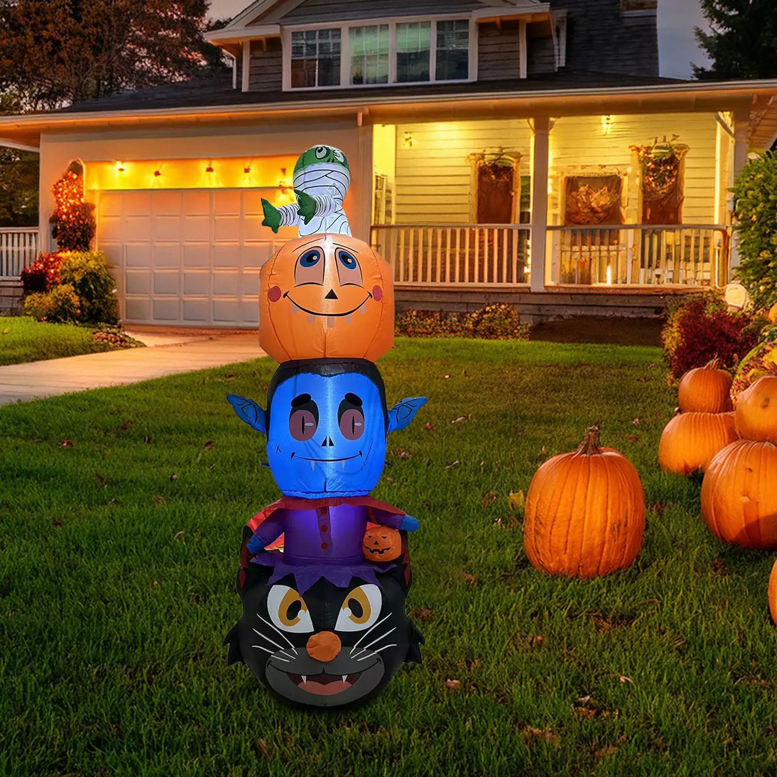 Halloween Inflatable Decoration Outdoor UK Adapter Patio Birthday Gift LED Lights for Kids Women Men Backyard Home Porch Holiday