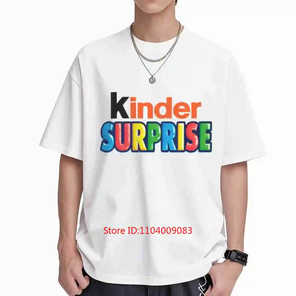 Kinder Surprise Chocolate Candy Toy Short Sleeve Tee 100% Cotton T-Shirt