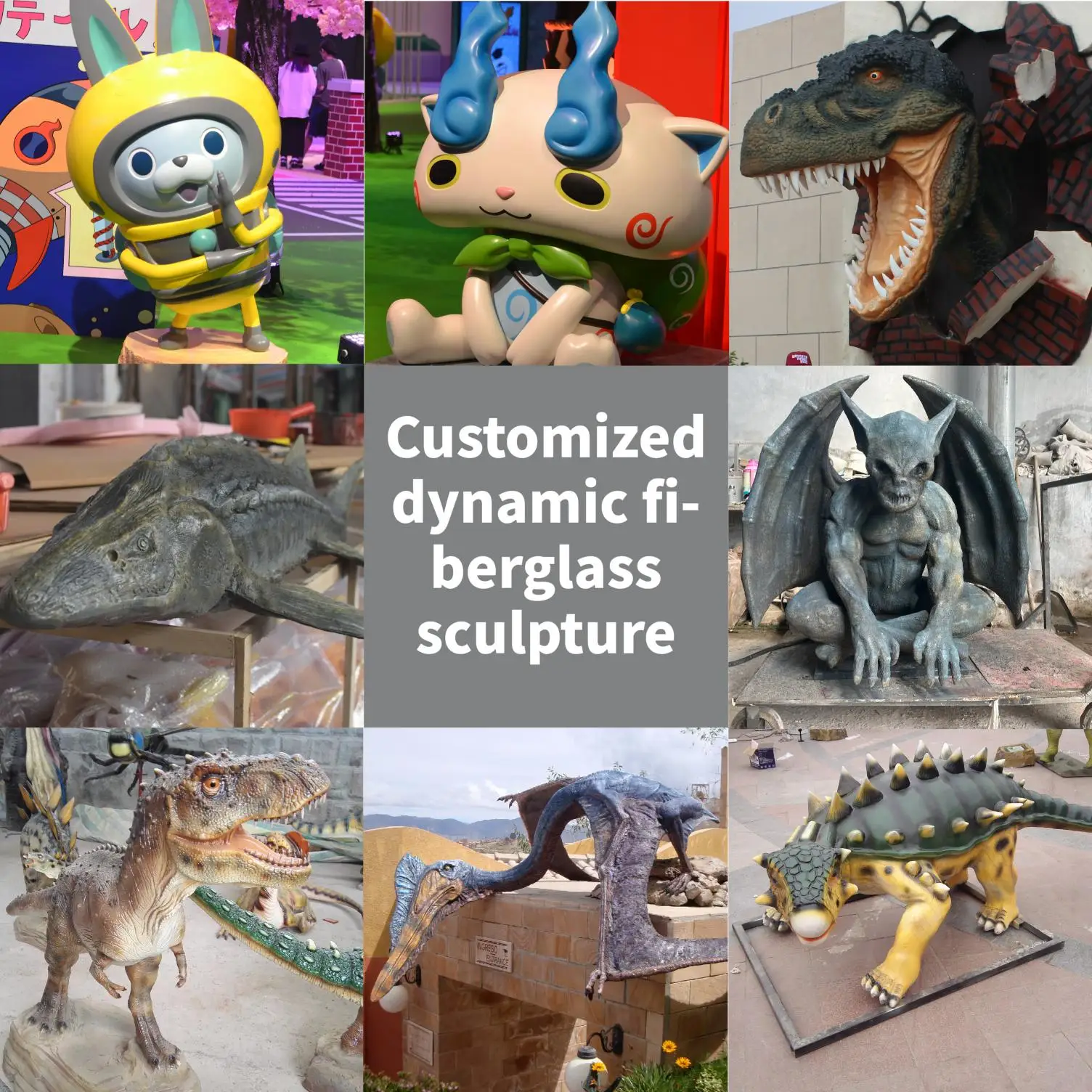 

ATV&UTVAnimatronic Fiberglass Animal Sculpture with Roaring Sound and Moving Parts for Theme Parks, Zoos, Exhibitions - OEM Fact