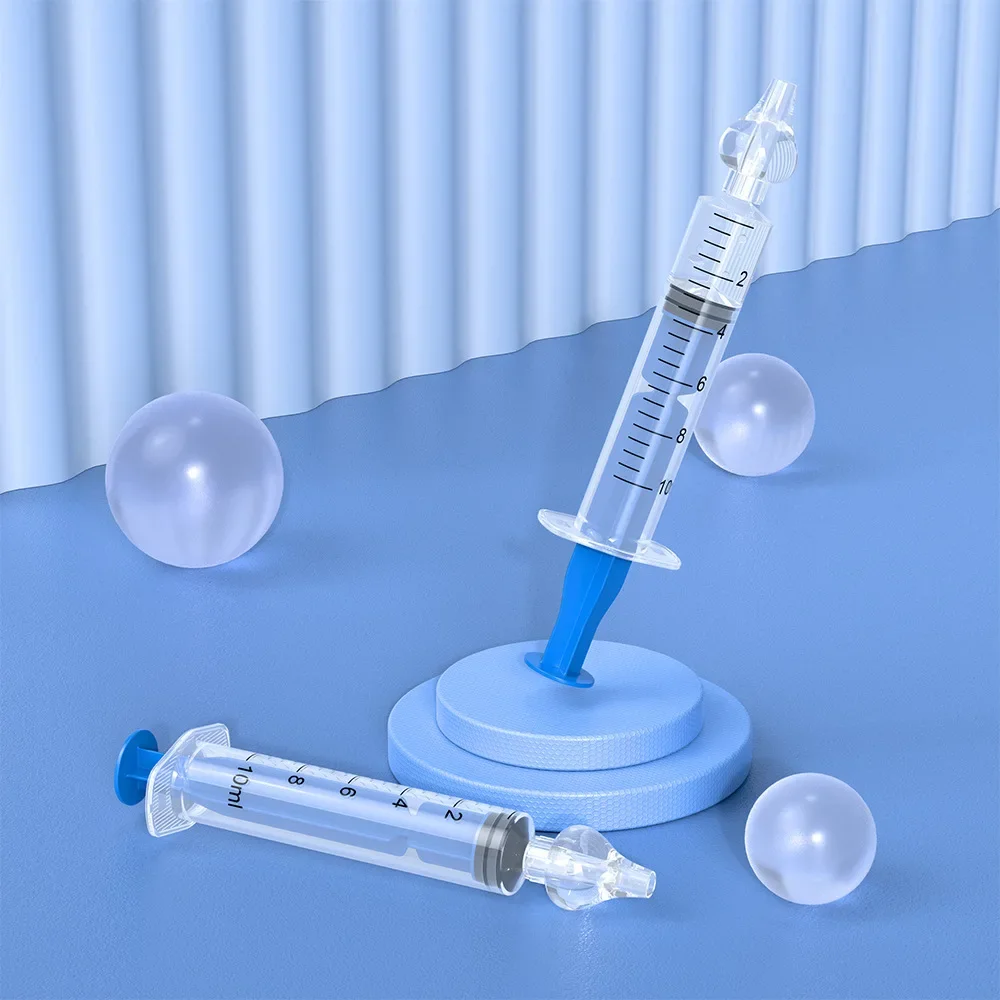10/20ML Needle Tube Nasal Aspirator Syringe Baby Nose Cleaner Reusable Rhinitis Irrigator Washing for New Born Baby Items