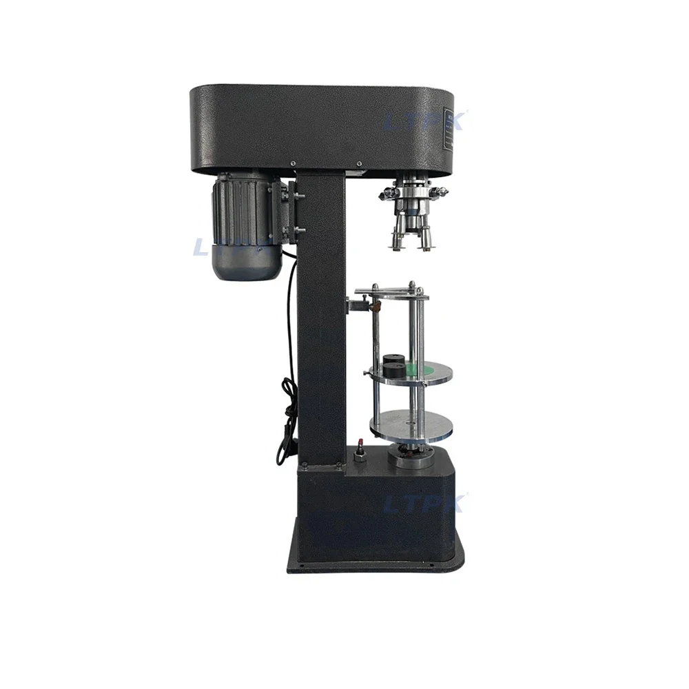 LT-DK50D Small Scale Wine Bottle Ropp Metal Cover Lock Aluminum Lid Crimping Capping Machine