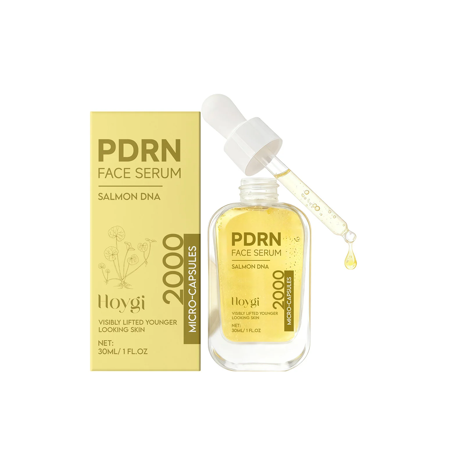 Hydrating Facial Serum PDRN Boost Skin Elasticity Sooth Dry Rough Tighten Skin Barrier Rejuvenating Hyaluronic Acid Face Essence