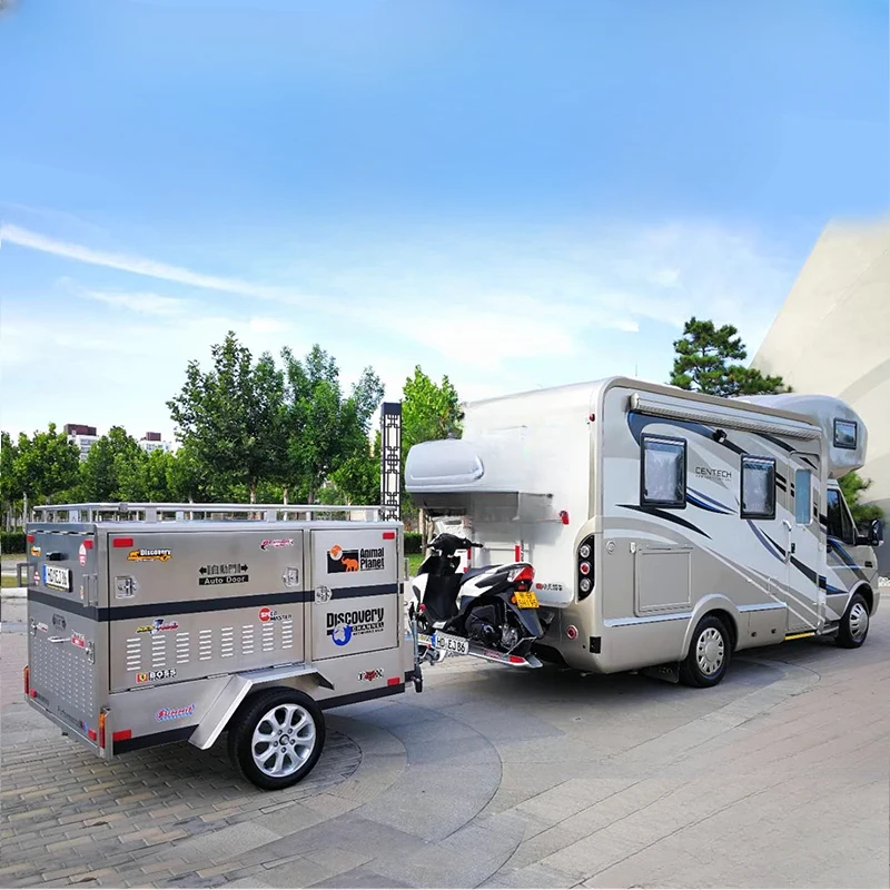 Stainless Steel Small Trailer Luggage Trailer Pet Trailer Stainless Steel Tool Cart