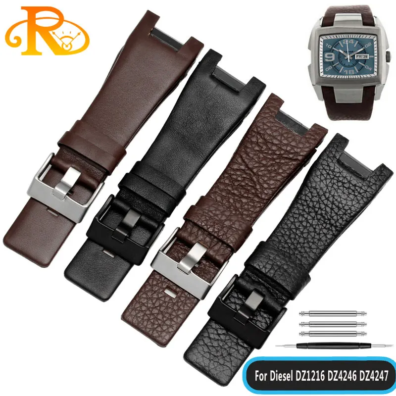 

Ремешок из натуральной кожи для часов Diesel DZ1216 DZ1273 DZ4246 DZ4247 DZ4287, ремешок для часов, ремешок для часов 32 мм